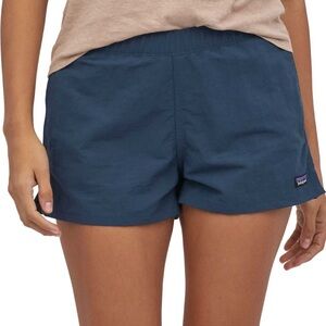 Patagonia: Women's Barely Baggies 2 1/2" Shorts Blue Size XL